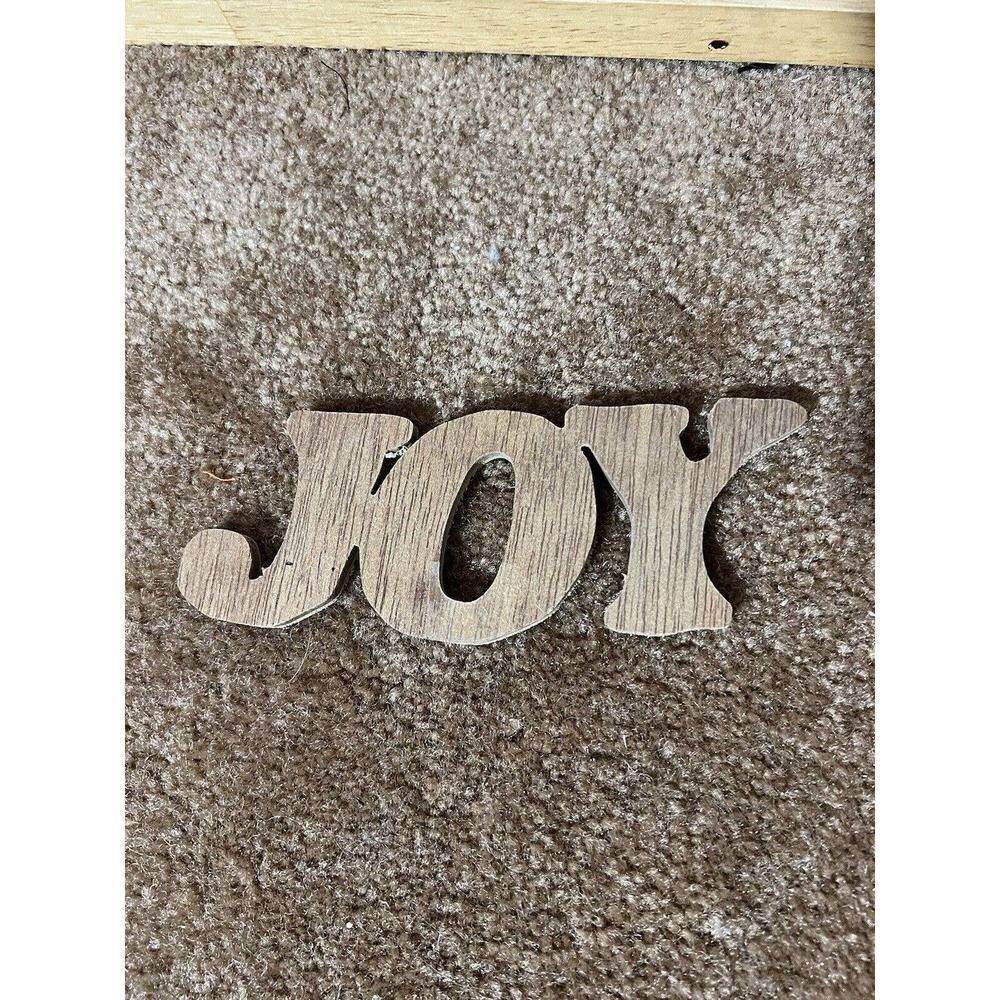 Handmade Wooden Name “Joy” Carving